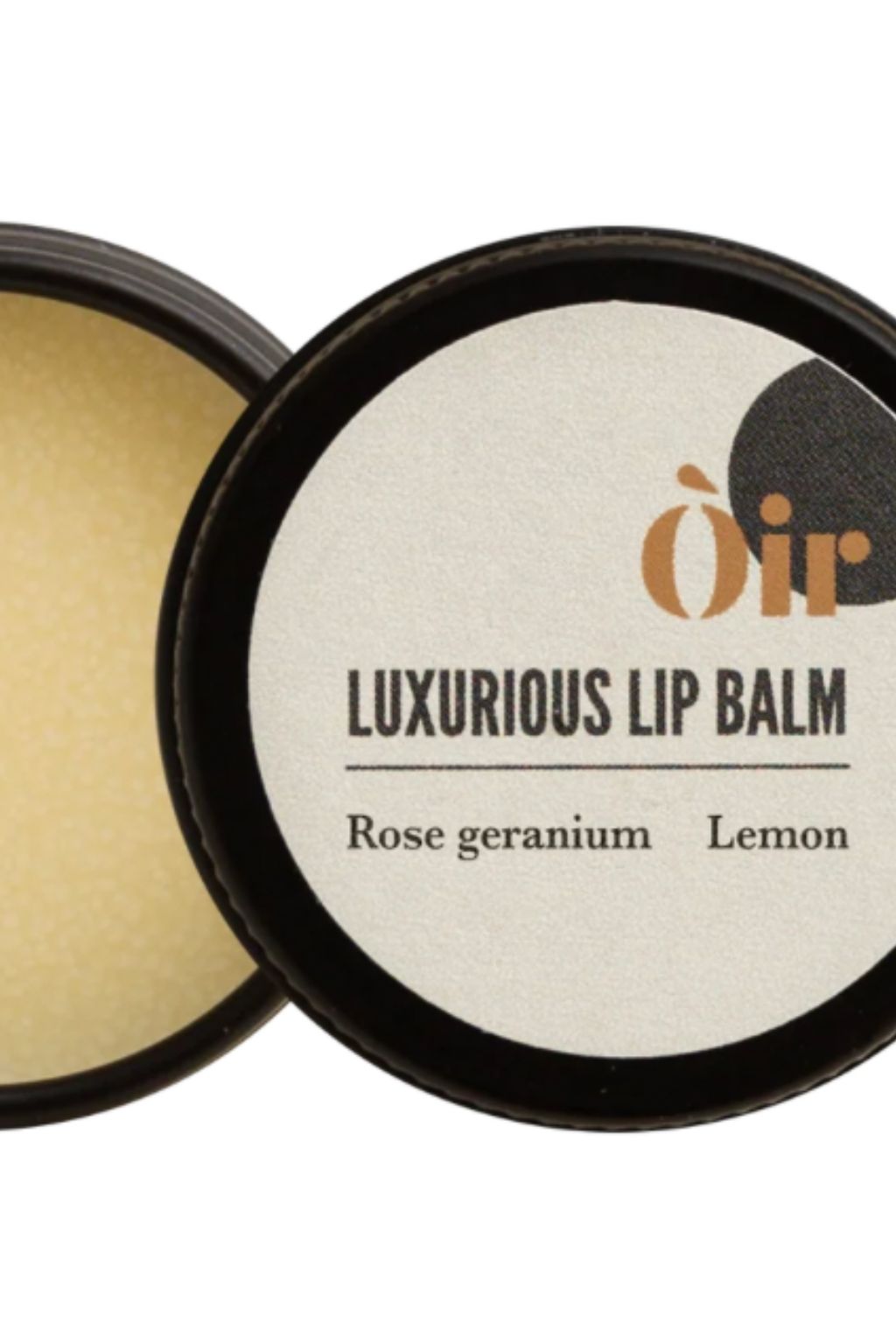 Rose geranium, lemon lip balm