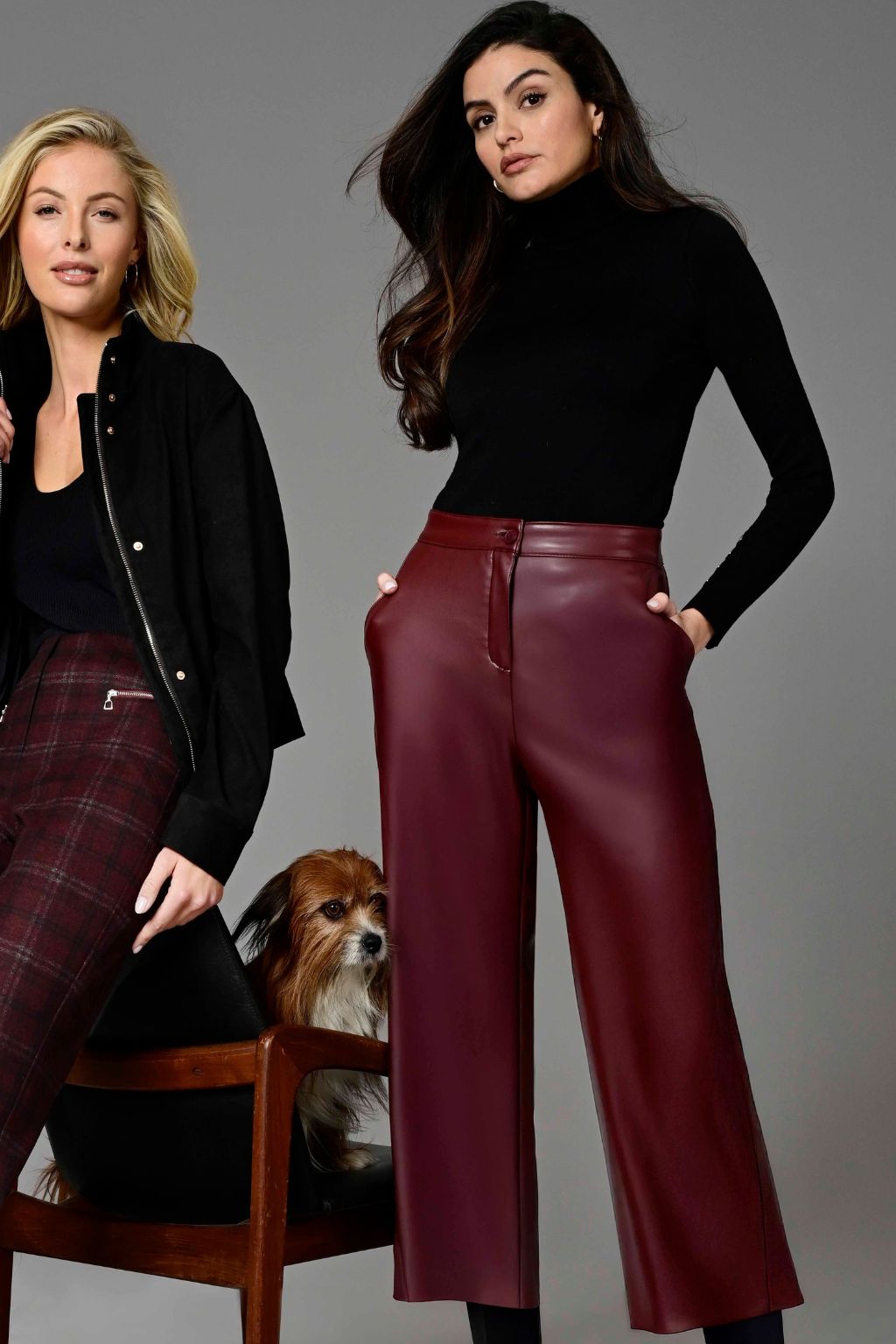 CLOE 09 - Burgundy Pleather
