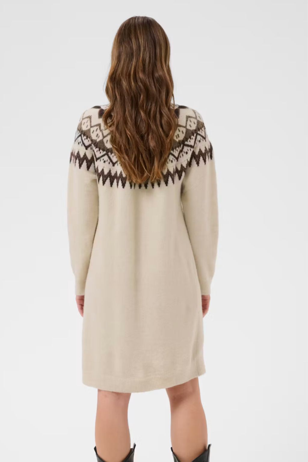 Cherrie Knit Dress - Oatmeal Melange