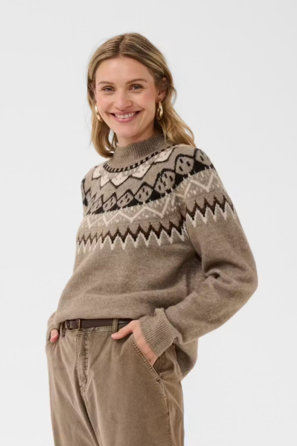 Cherrie Pullover - Brown Lentil Melange