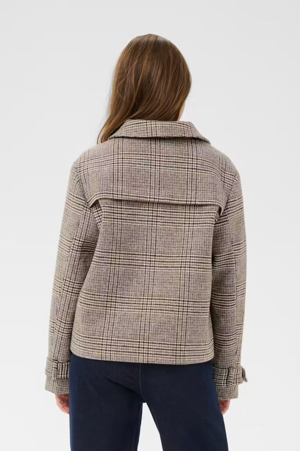Georg Short Coat - Grey Check