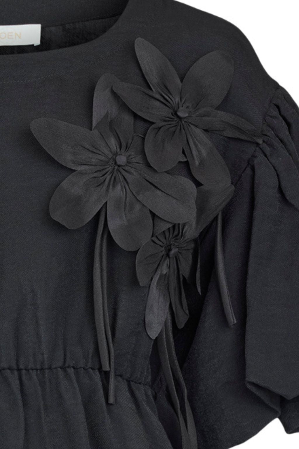 Flower Power Blouse - Black