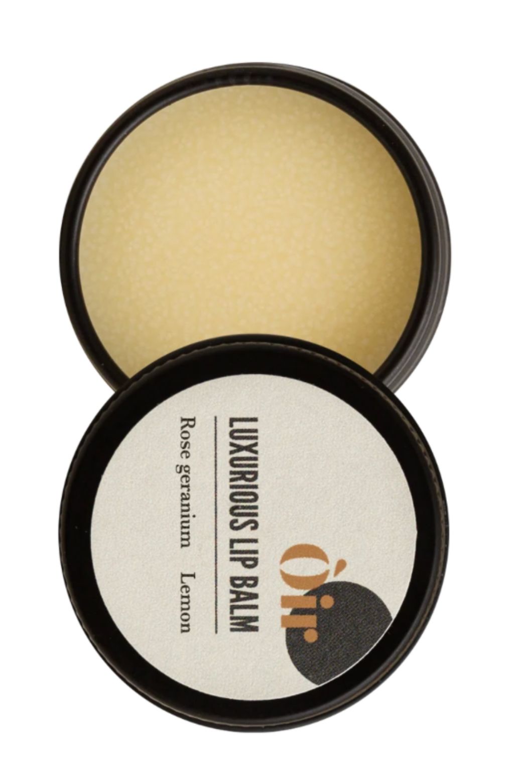Rose geranium, lemon lip balm