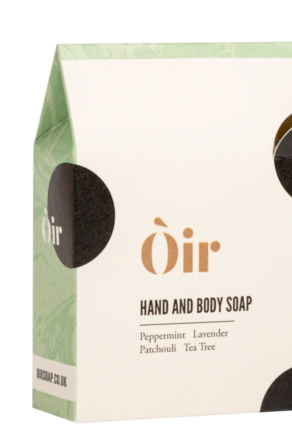 Peppermint, lavender, patchouli, tea tree hand & body soap