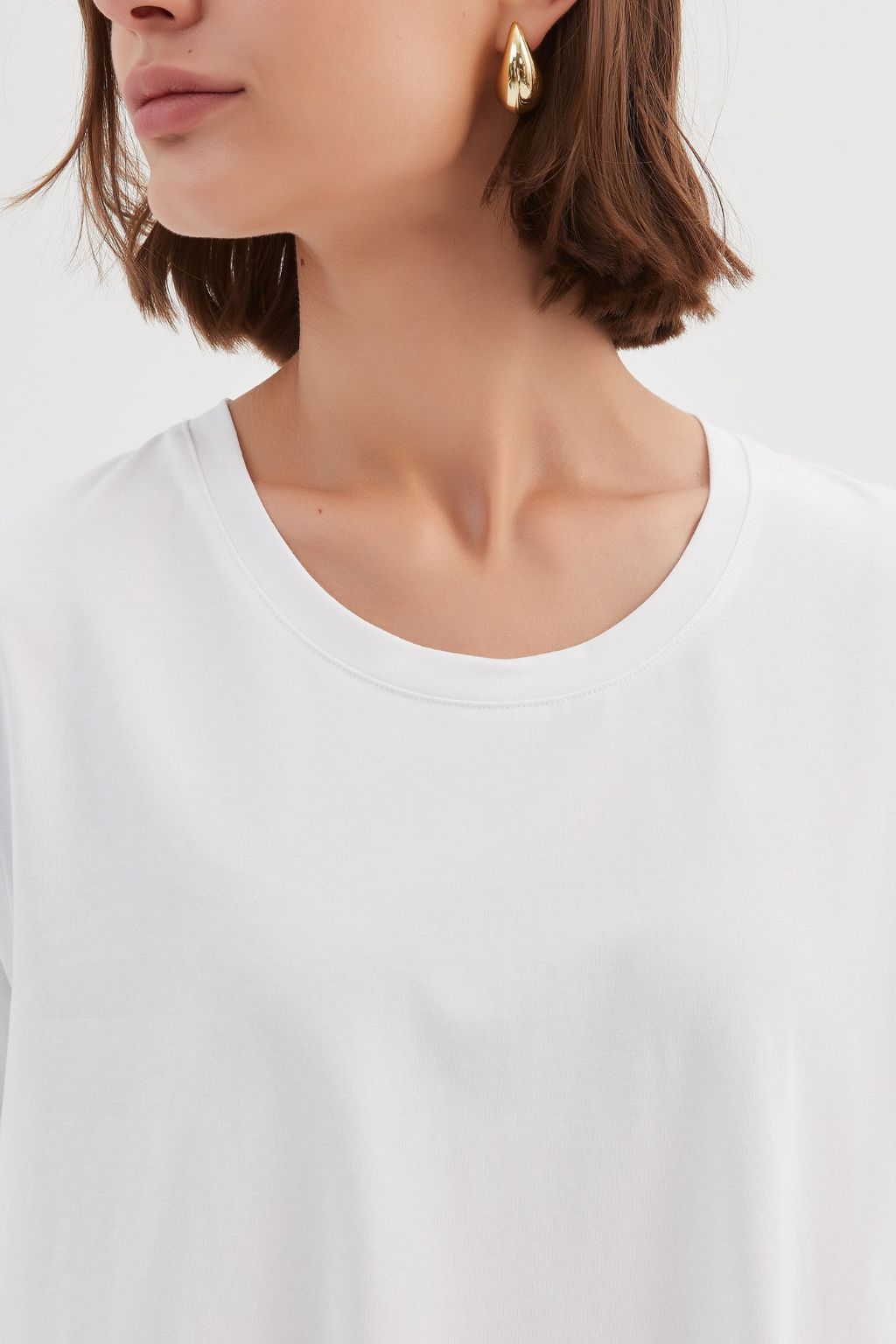 Tier Back Combi Tee - White