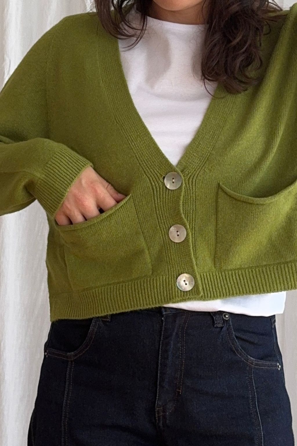 Pook Crop Knit Cardigan