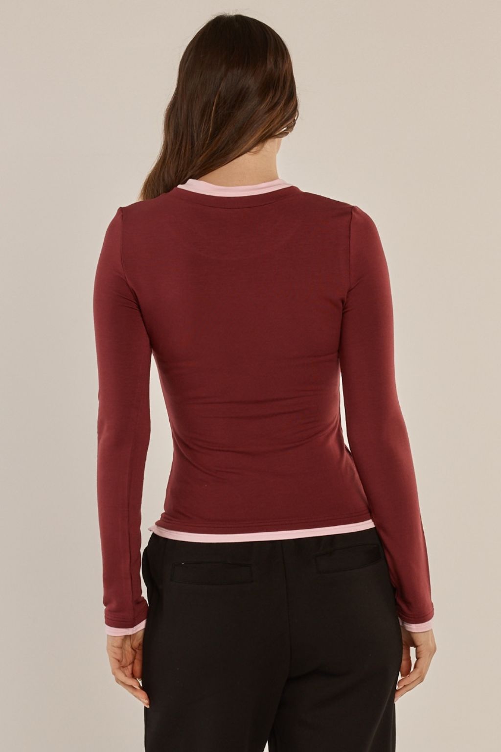 Cloud Tee - Burgundy