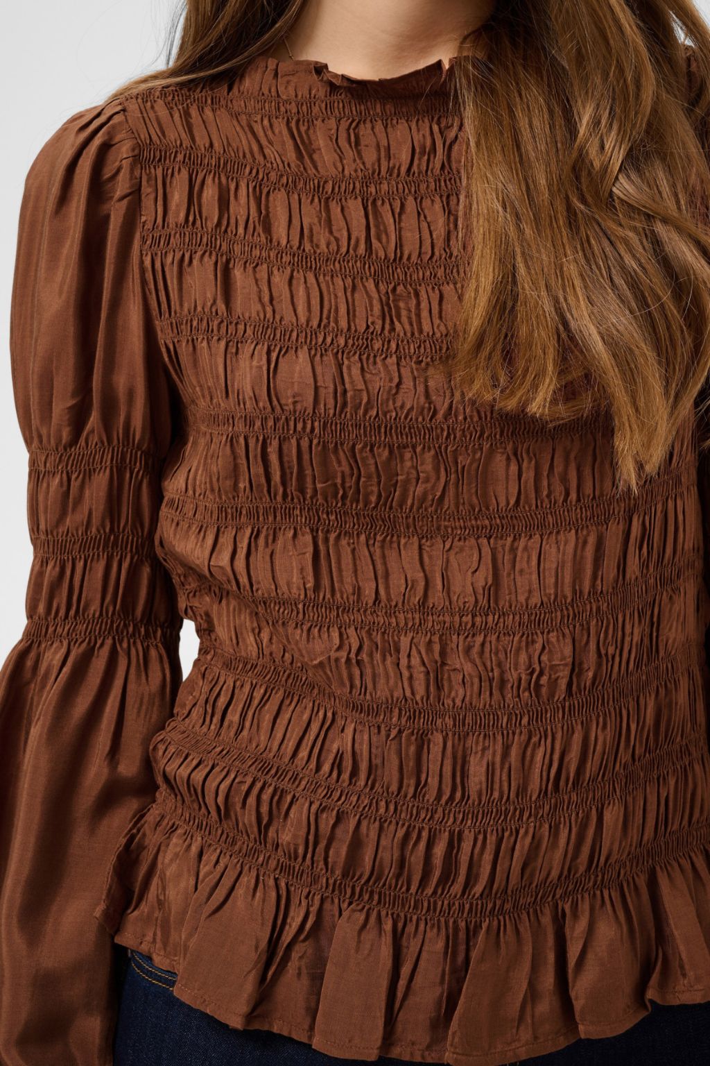 Henva Blouse - Friar Brown