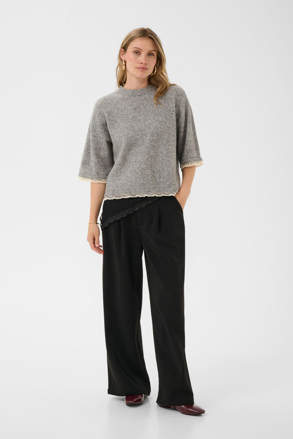 Kibana Knit Pullover - Grey Melange