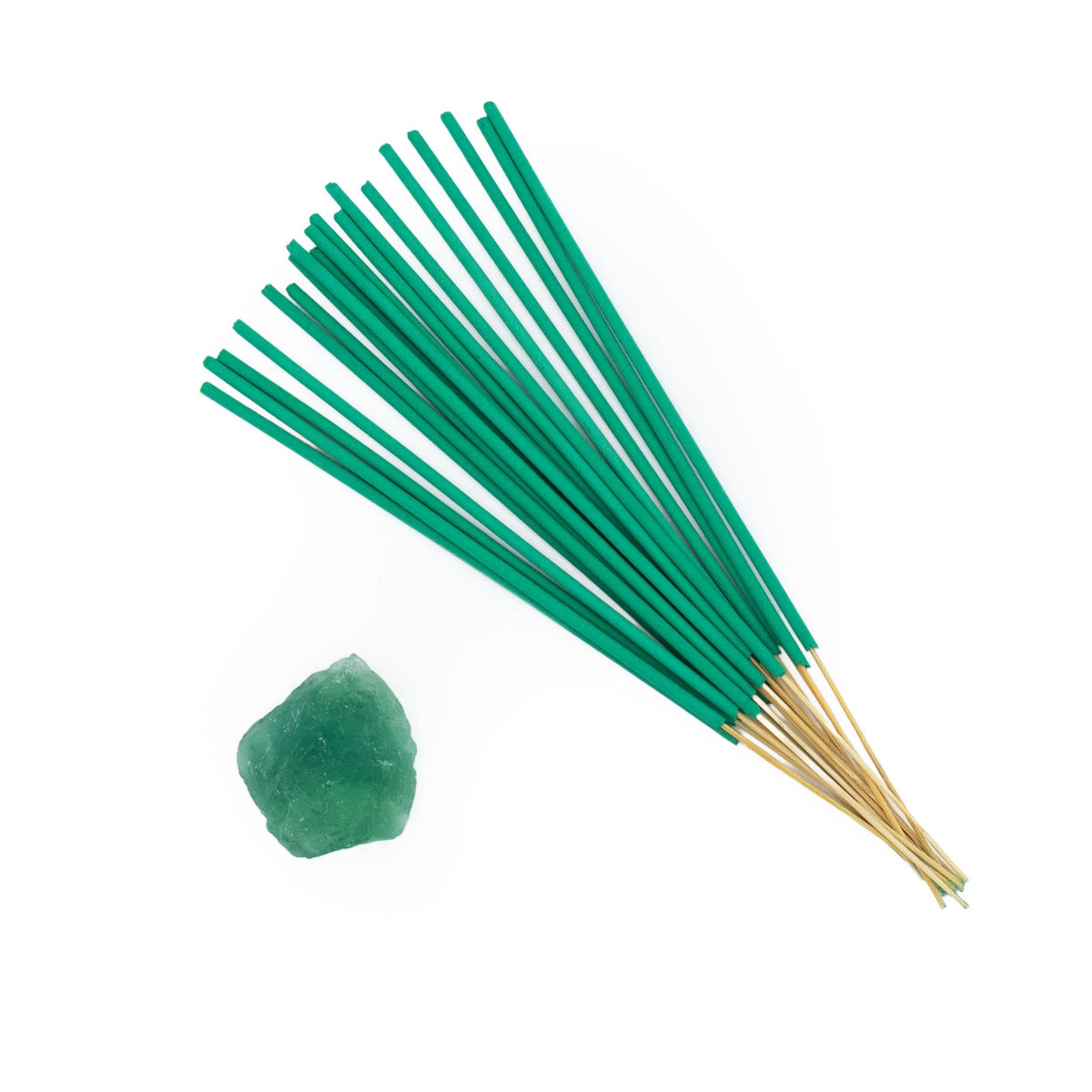 Abundance Incense and Crystal Holder - Sage Scent with Jade Crystal