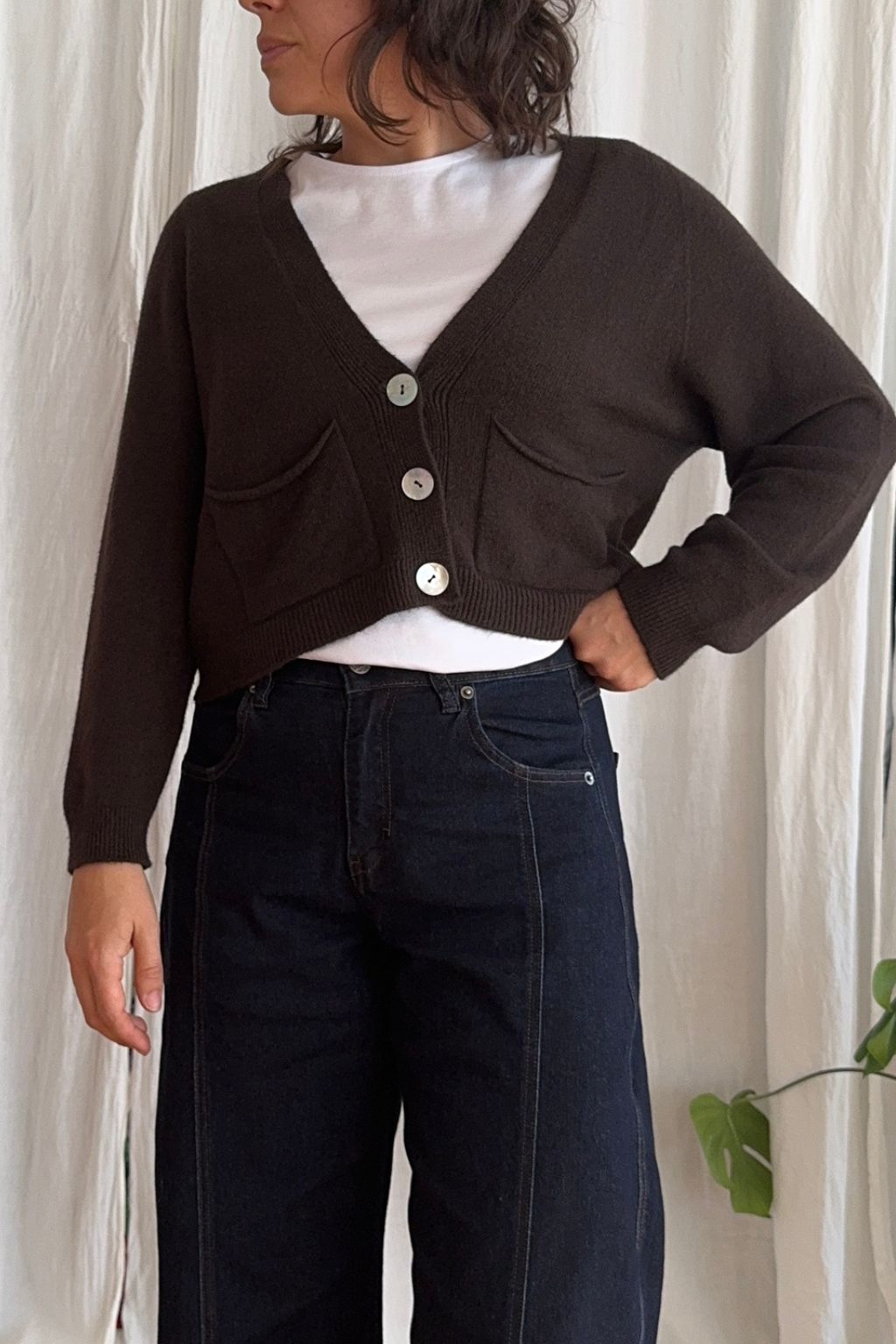 Pook Crop Knit Cardigan