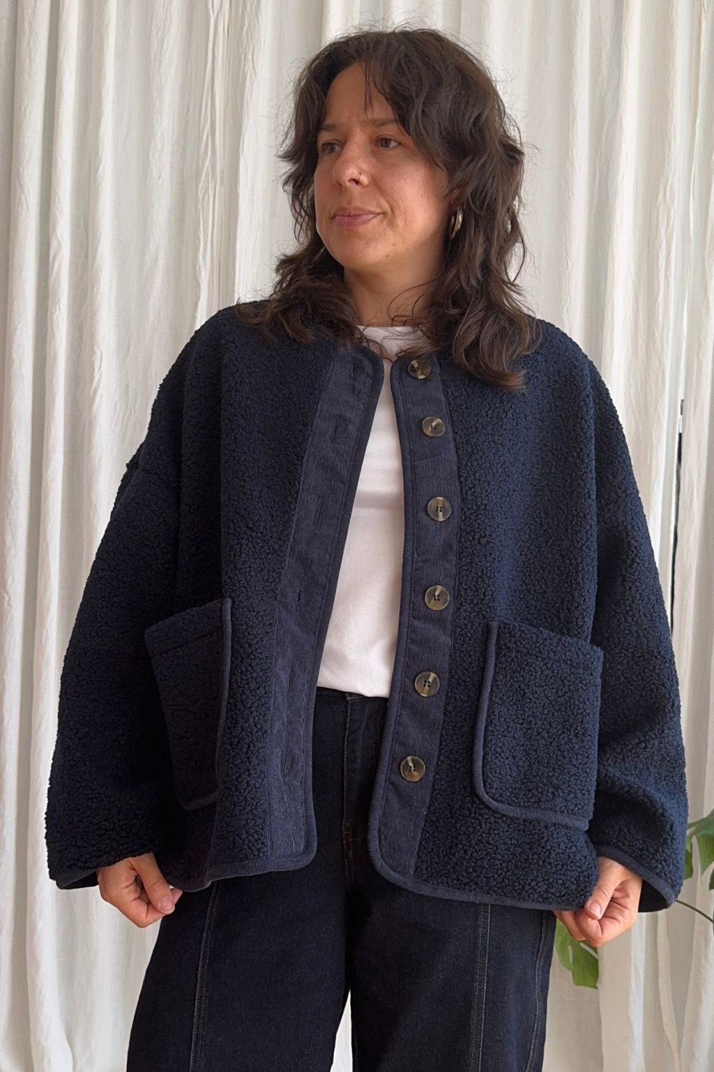 Suede Jacket - Dark Navy