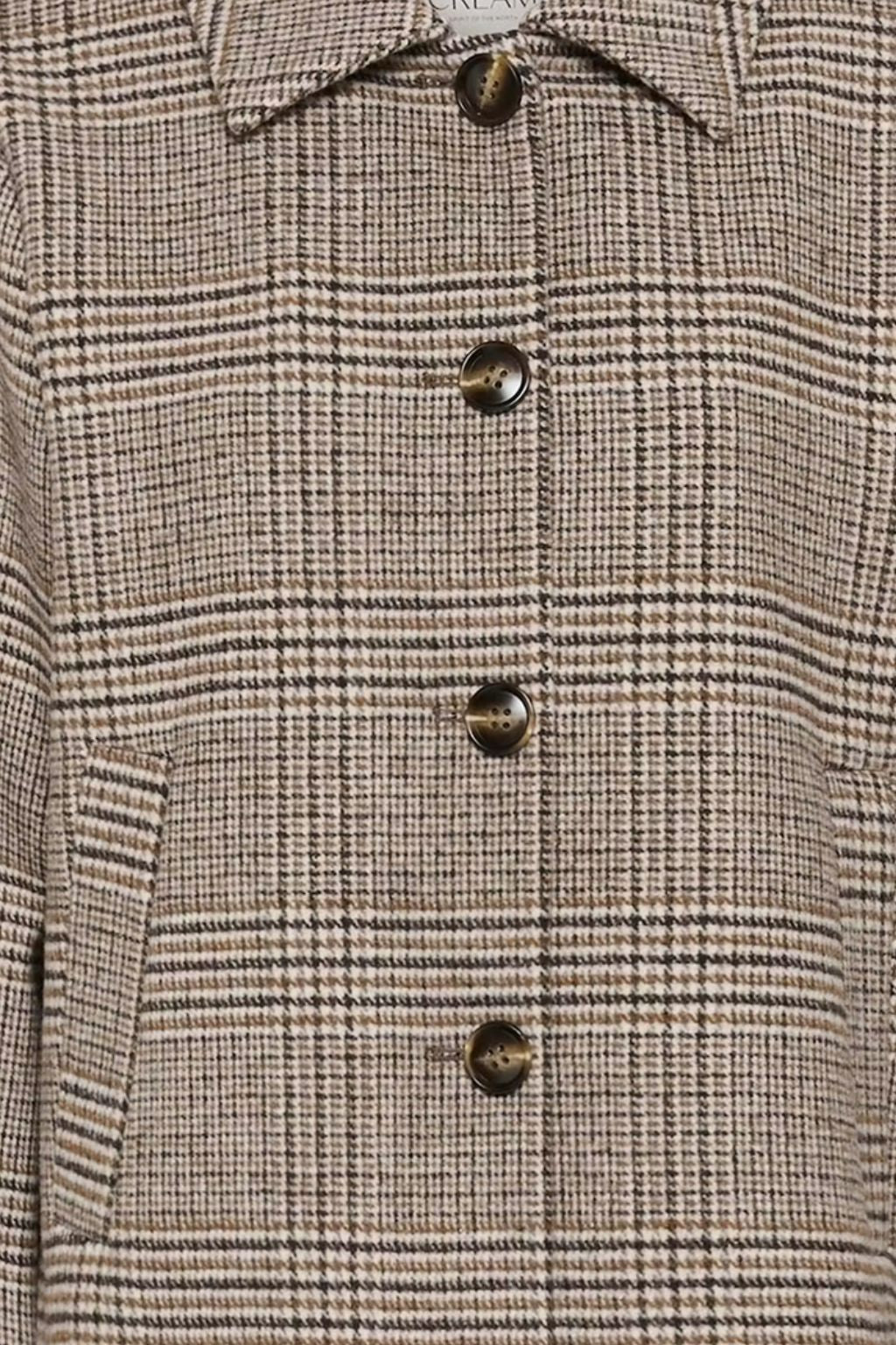 Georg Short Coat - Grey Check