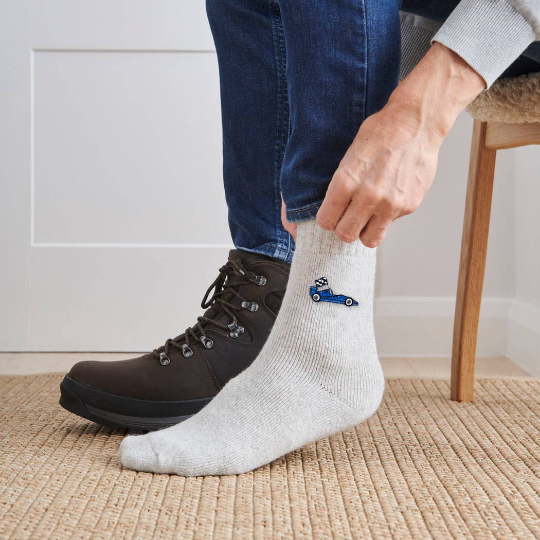 Motorsport Racing Car Wool Socks : Red