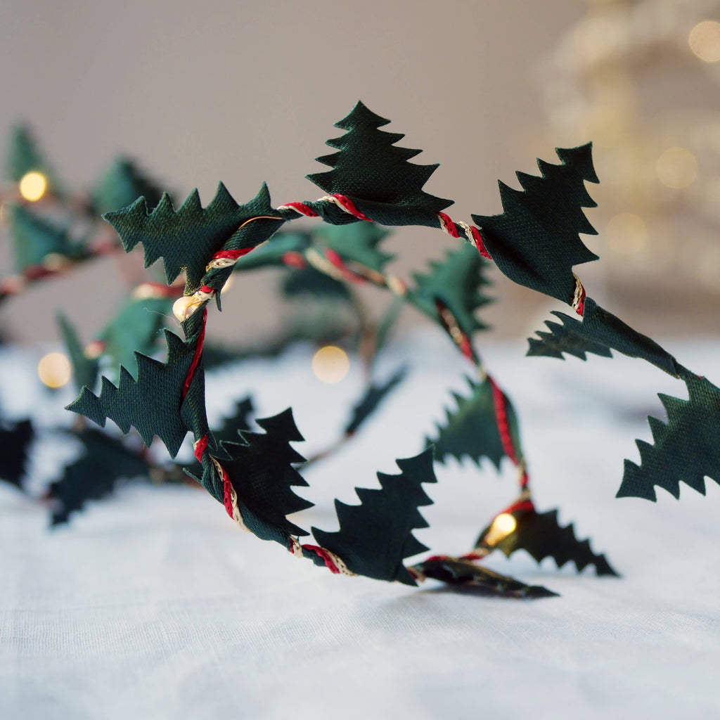 Christmas Tree Fairy Light String - Christmas Decoration: Green / 2m (Battery)