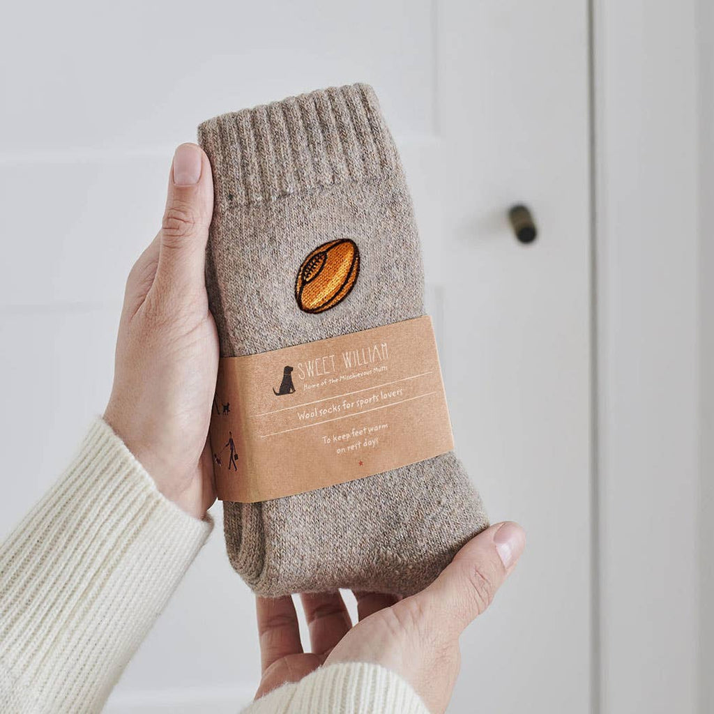Rugby Sports Lover wool socks