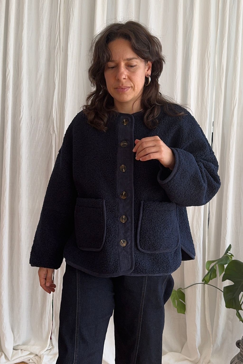 Suede Jacket - Dark Navy