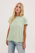 Mimi Stripe Super Soft Top - Mint Green