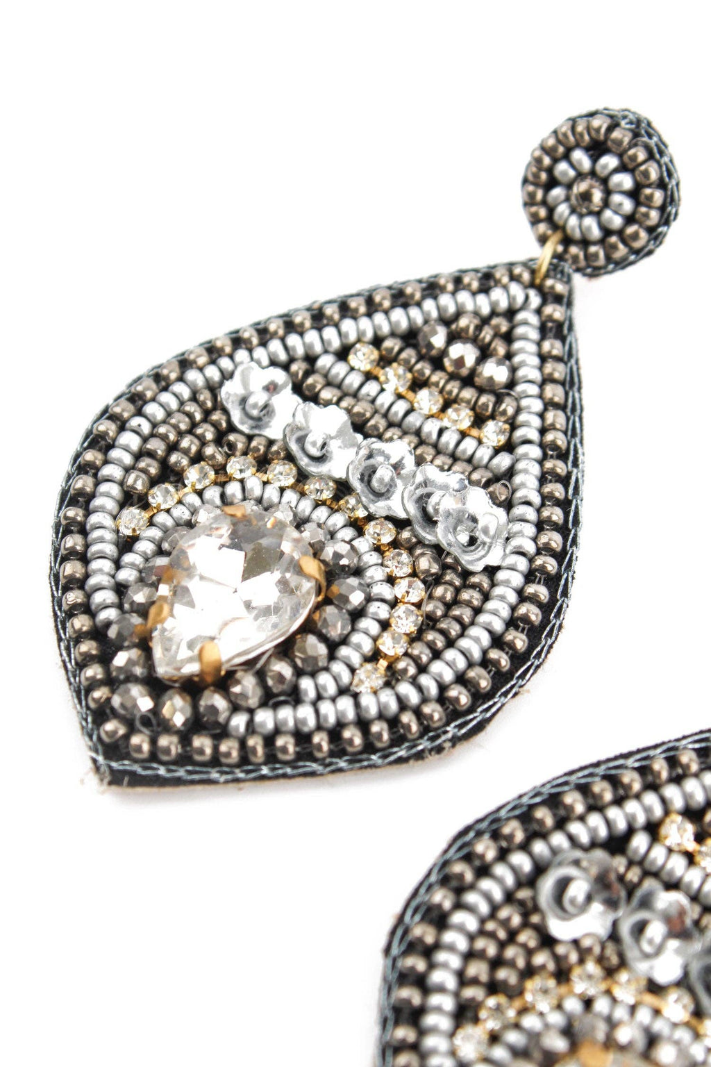 SILVER TEARDROP EARRINGS