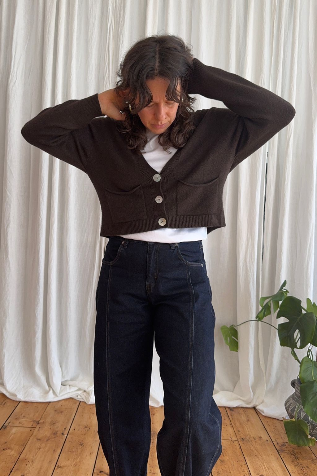 Pook Crop Knit Cardigan