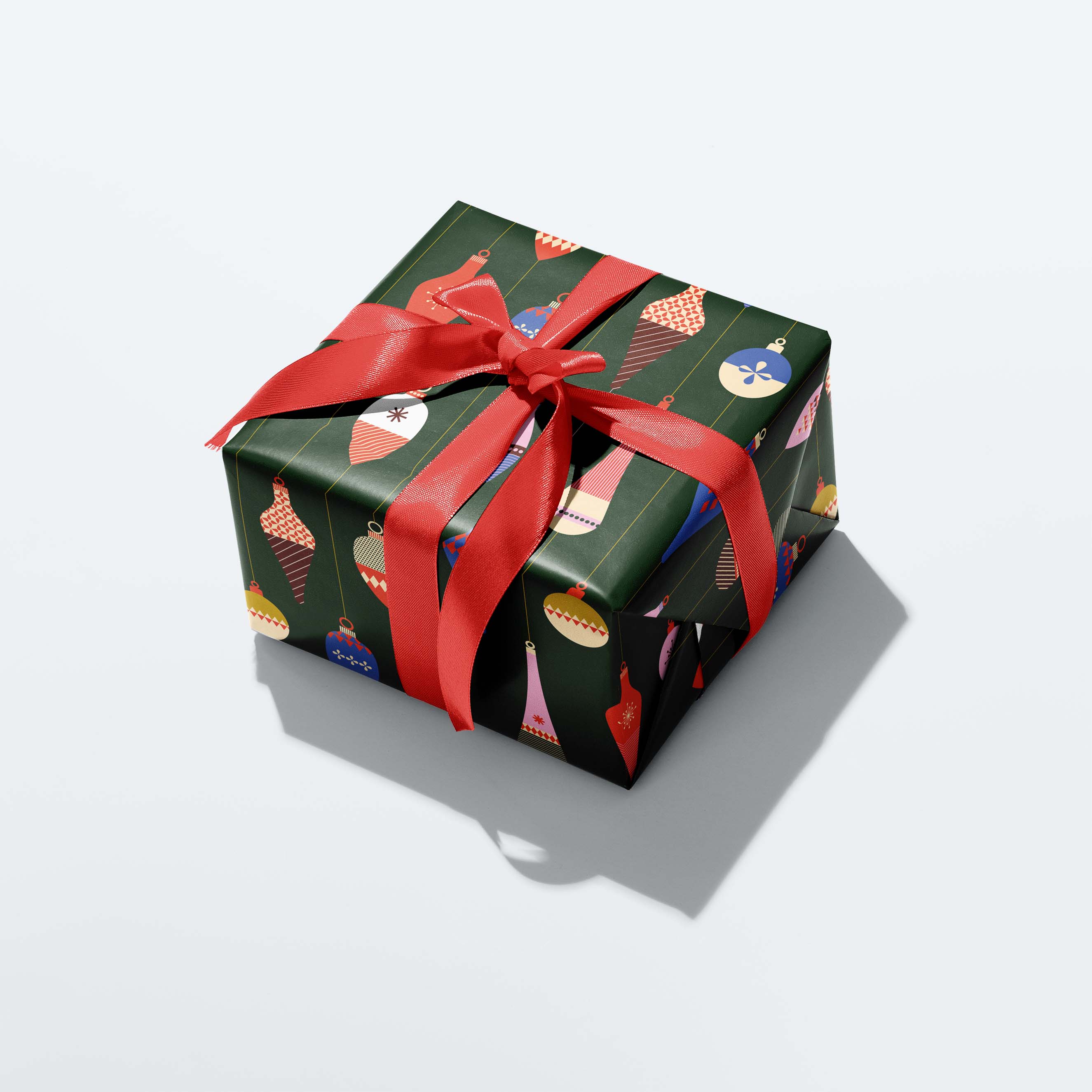 Double-Sided Vintage Baubles - Christmas Wrapping Paper