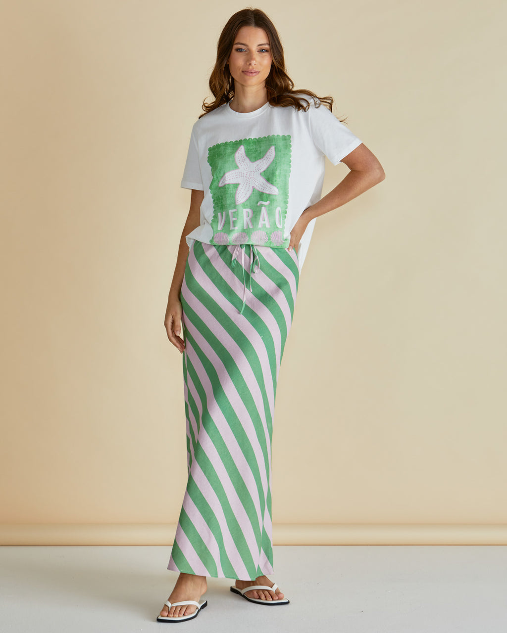 Ellia Crew Tee - Verao (Summer) Print