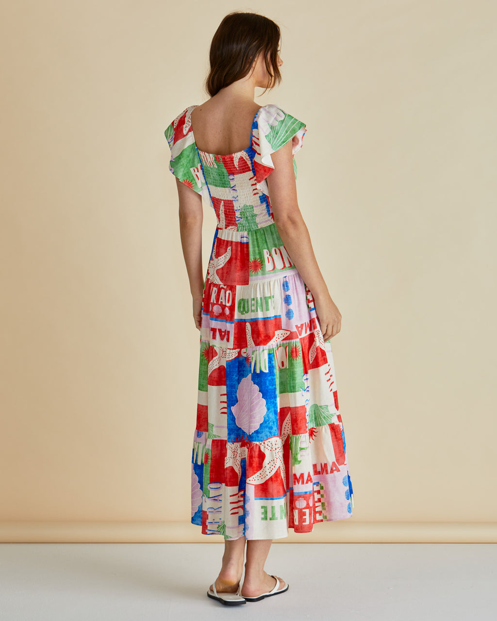 Sadie Dress - Seashell Print