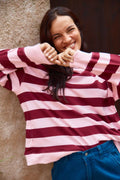 Starzie Sweatshirt - Pink/Red Stripe