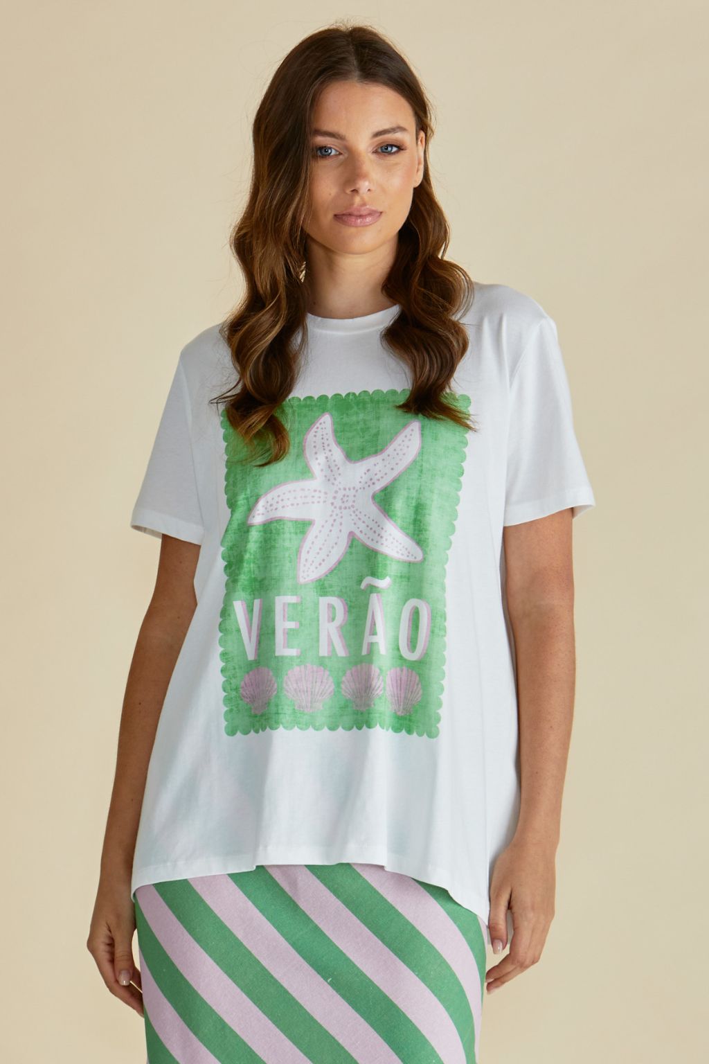 Ellia Crew Tee - Verao (Summer) Print