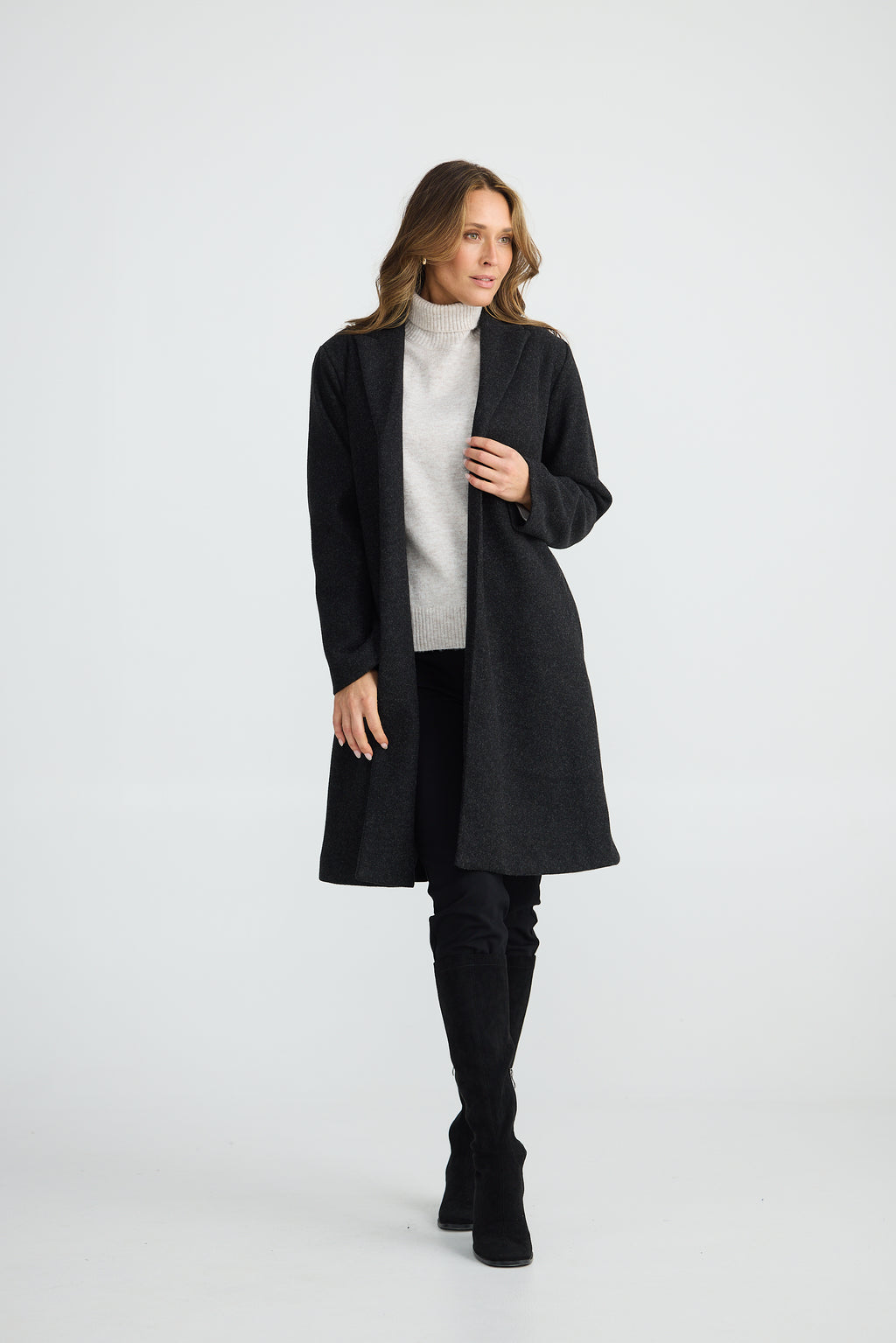 Bella Coat - Black Marle