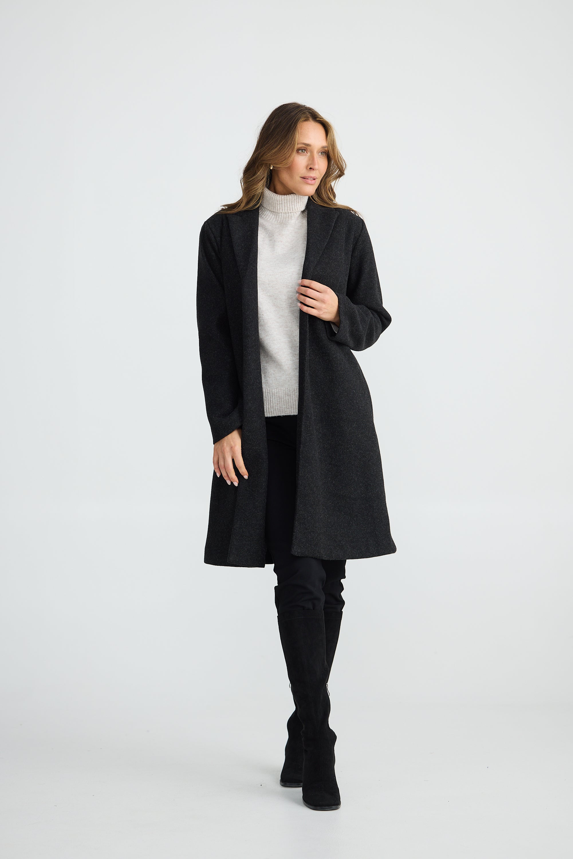 Bella Coat - Black Marle