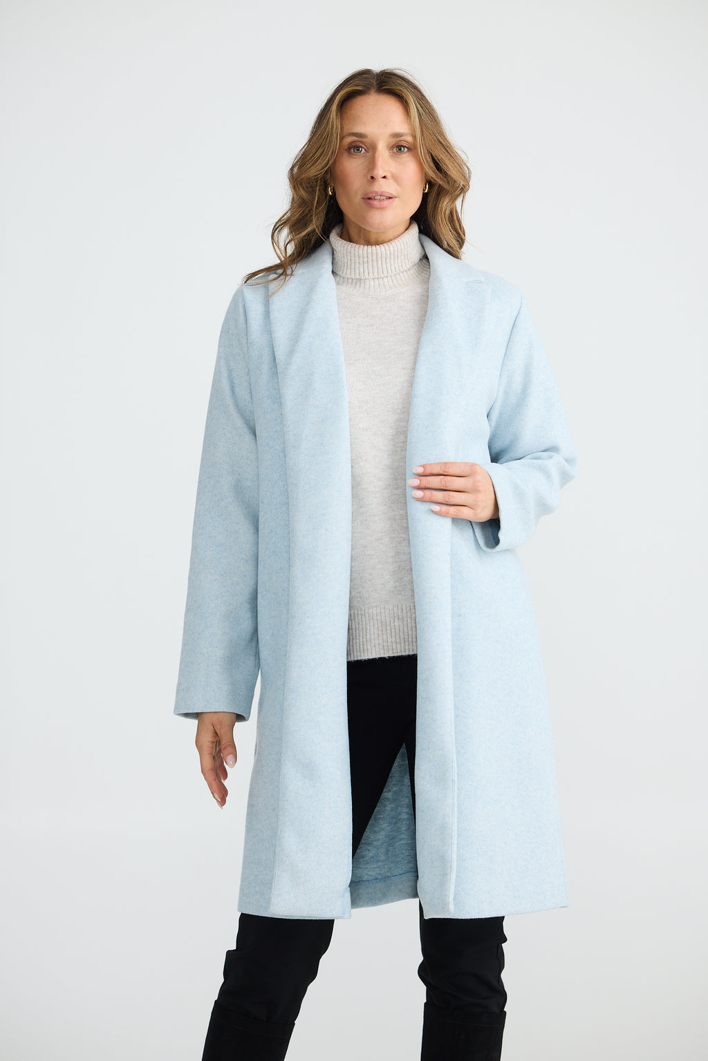Bella Coat - Ice Blue Marle