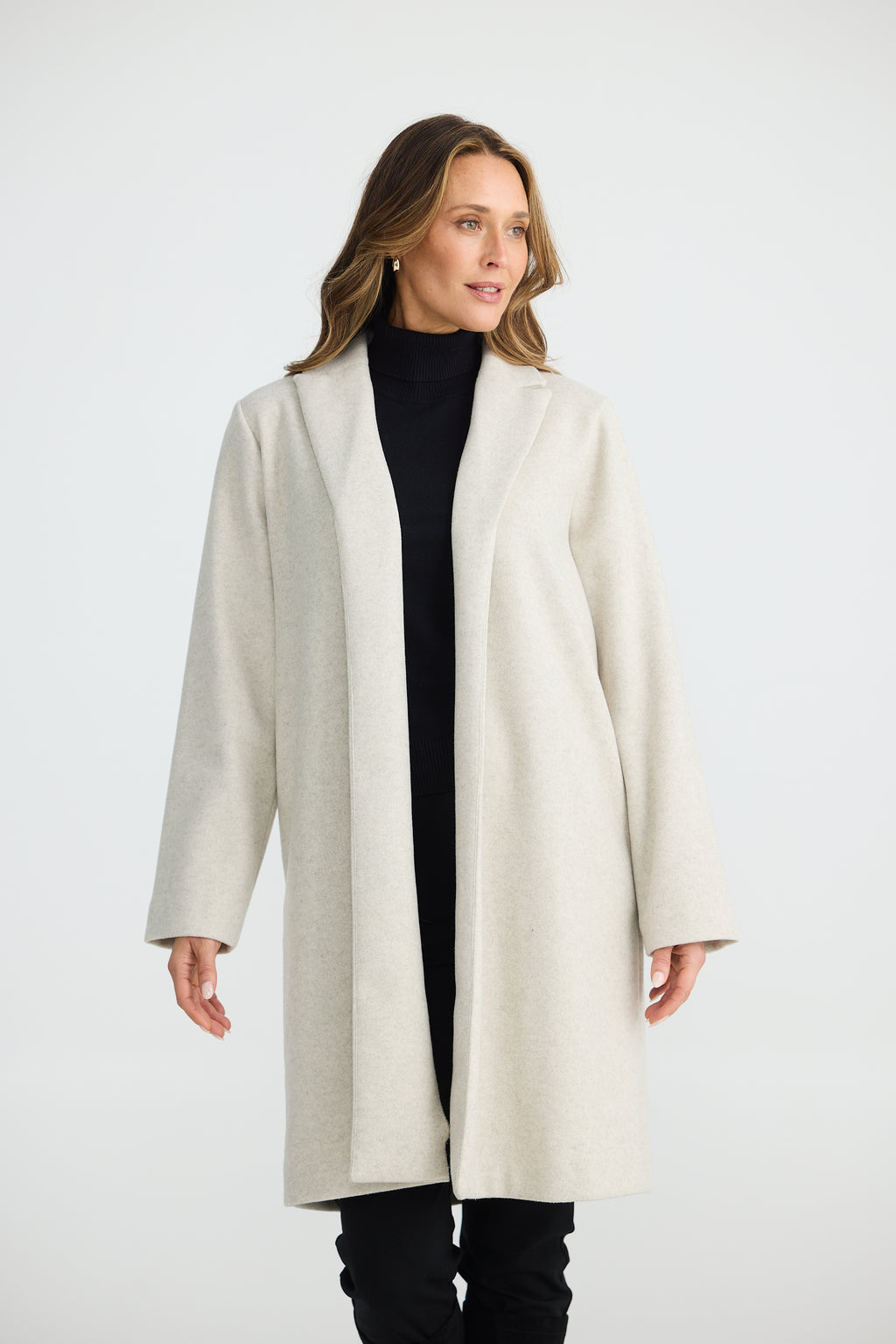 Bella Coat - Oat Marle