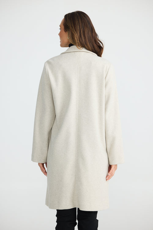 Bella Coat - Oat Marle