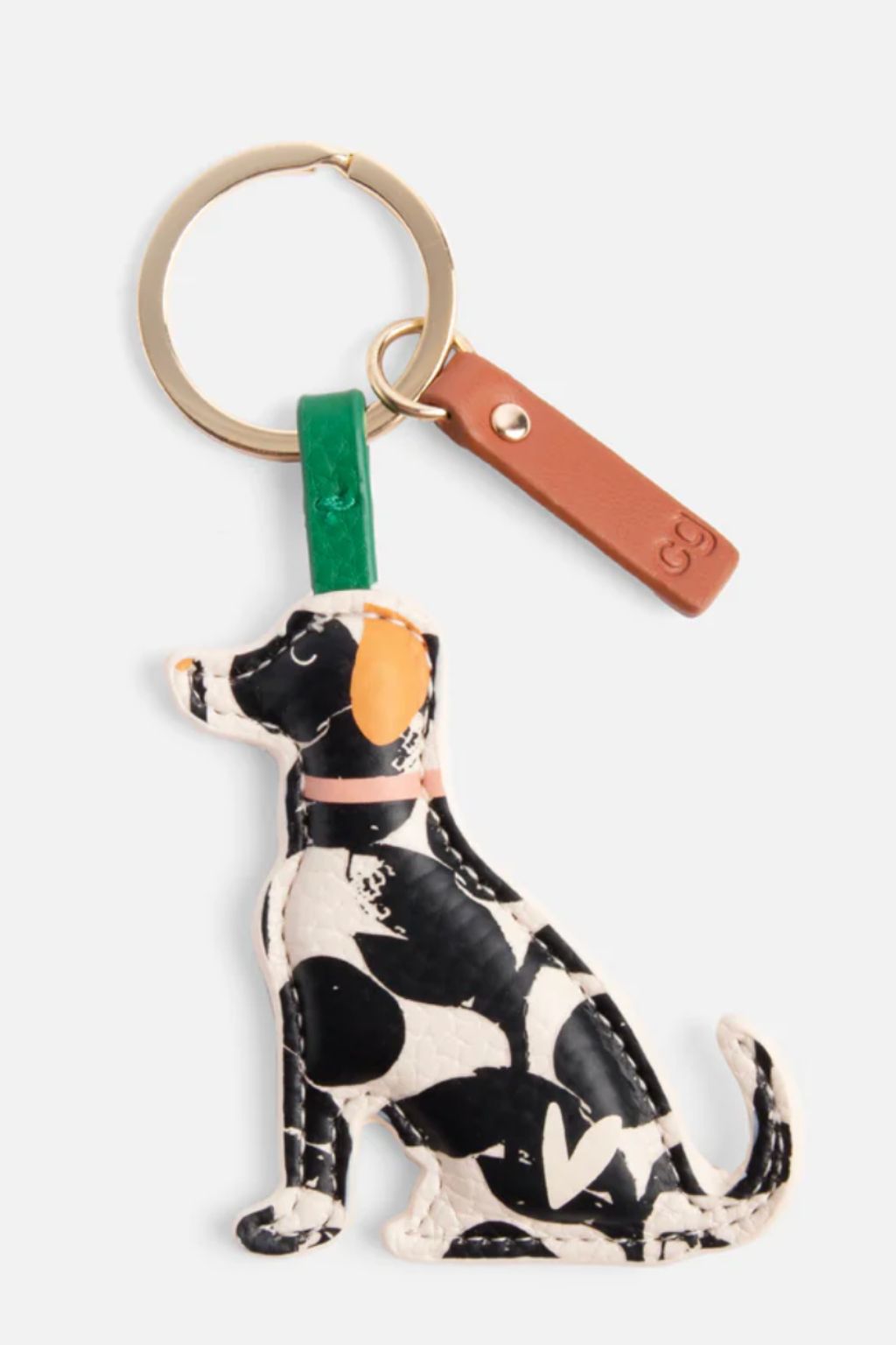 Mono Bloom Labrador Dog Keyring