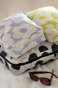 Mono spot/flowers set of 3 packing cubes