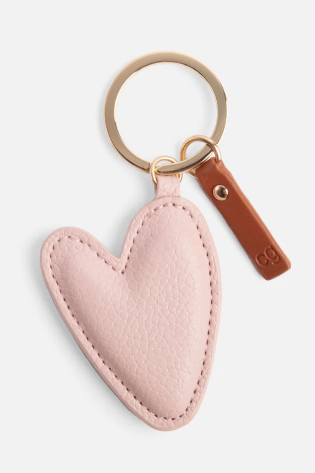 Pink/Green Heart Keyring