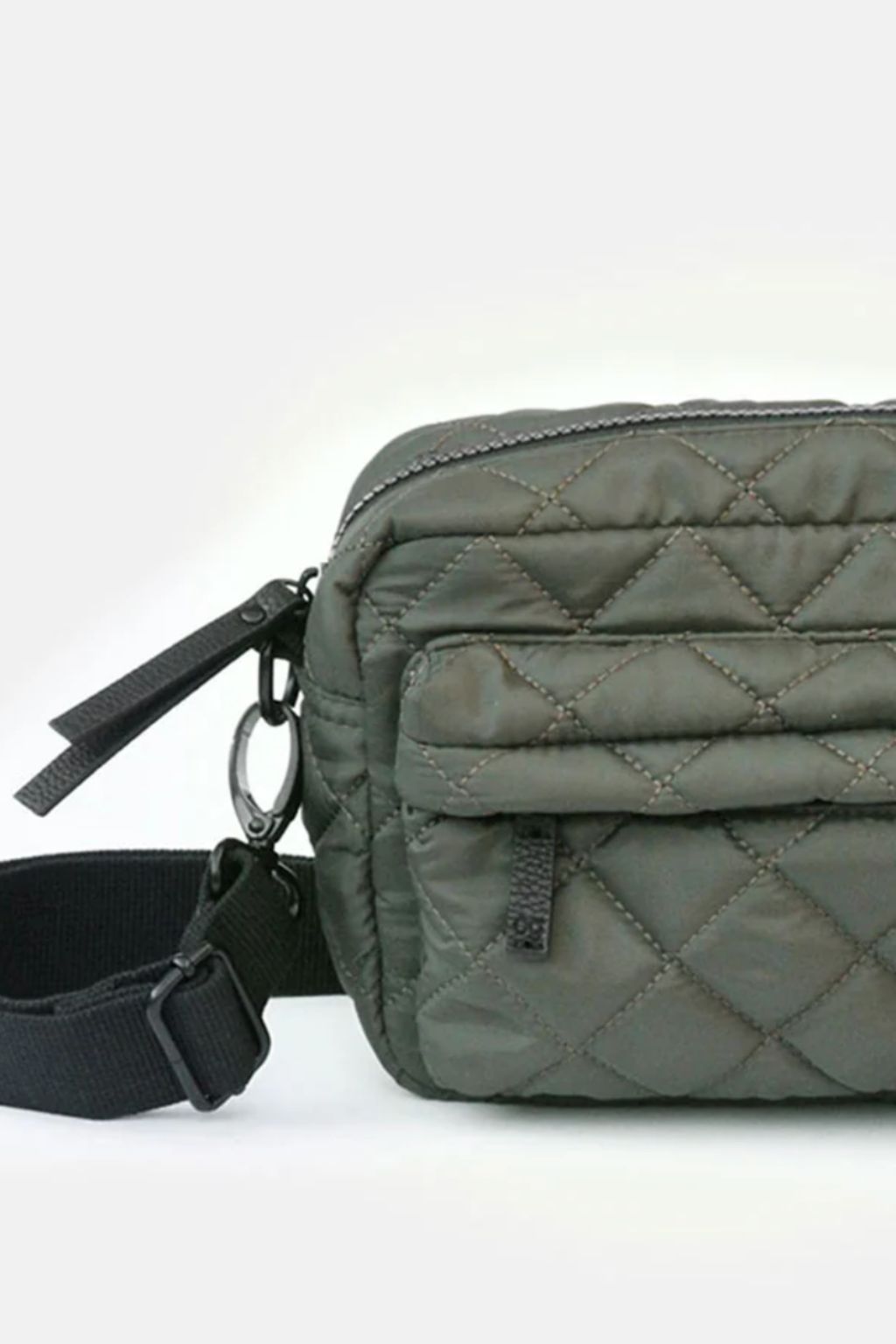 Quilted crossbody bag - Khaki