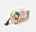 Multi flower cube cosmetics bag