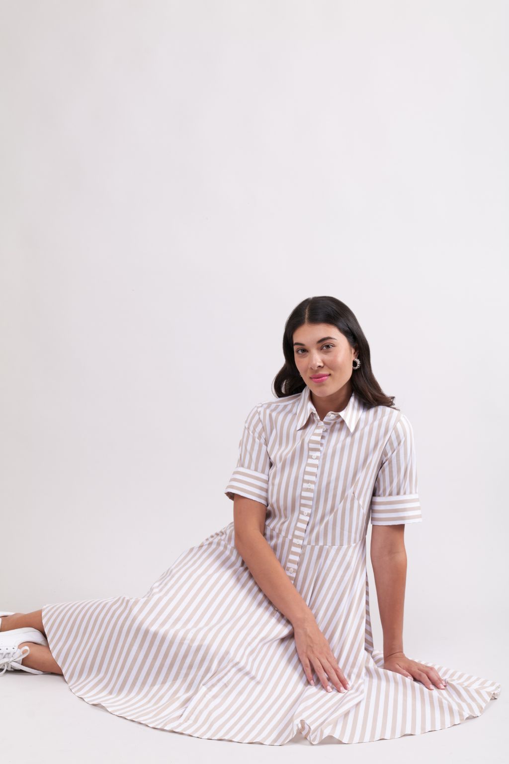 Award Winning Dress - Sand Stripe