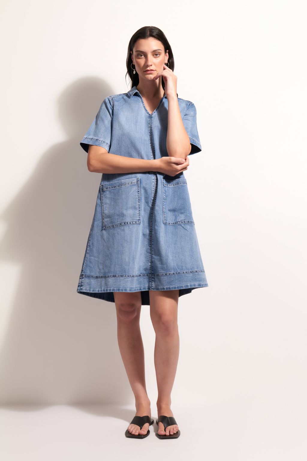 Jean-ious Dress - Blue Wash