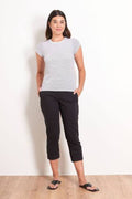 Riveting 7/8 taper pant - Black