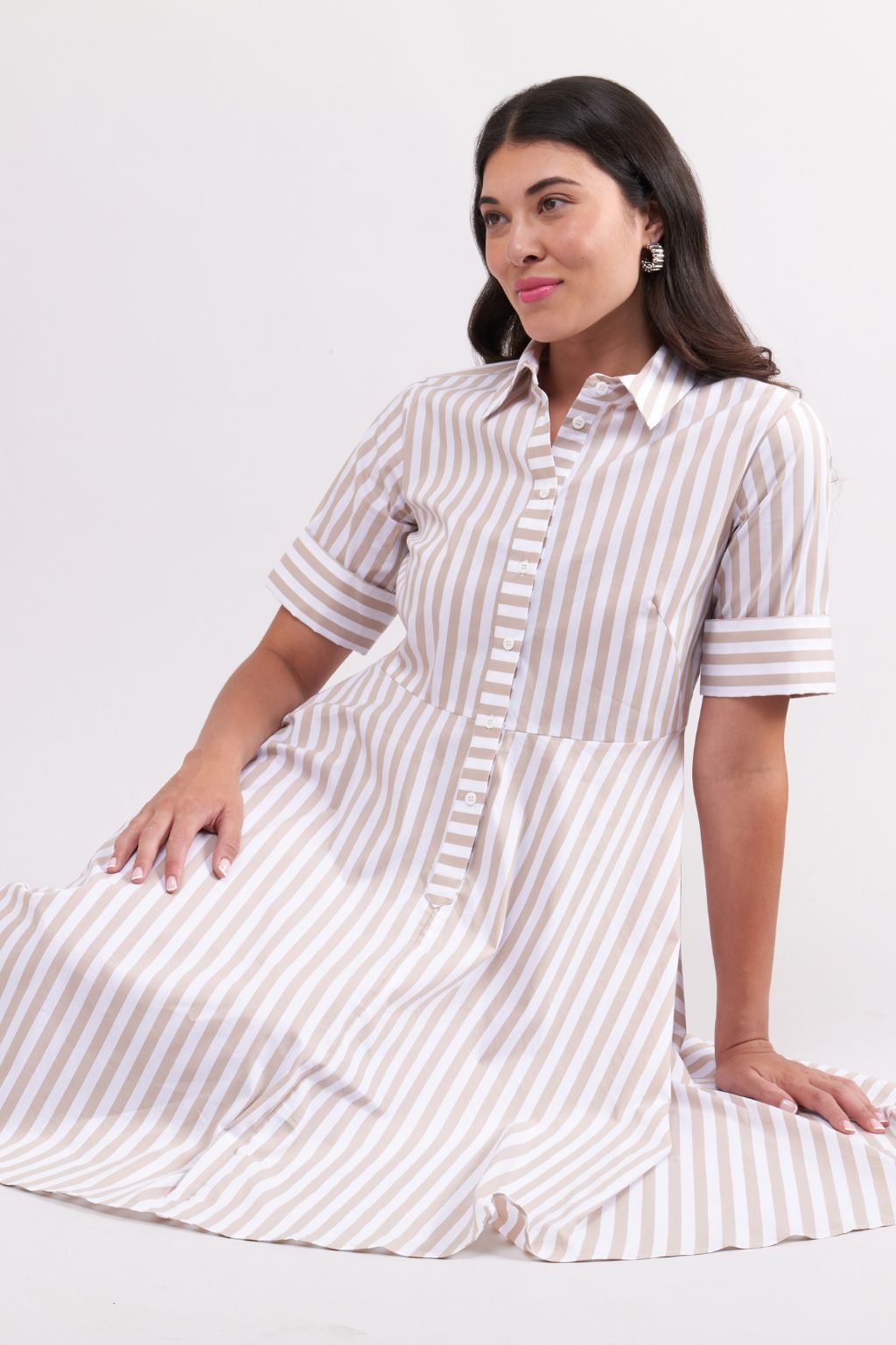 Award Winning Dress - Sand Stripe