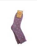 Lavender star cosy socks
