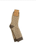 Cappuccino dots cosy socks