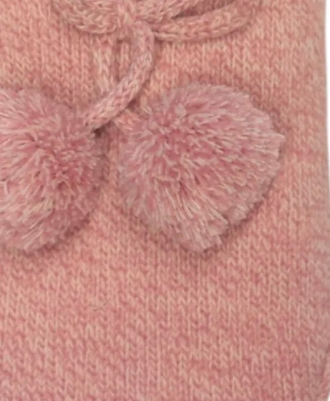 Pink marl cosy slippers