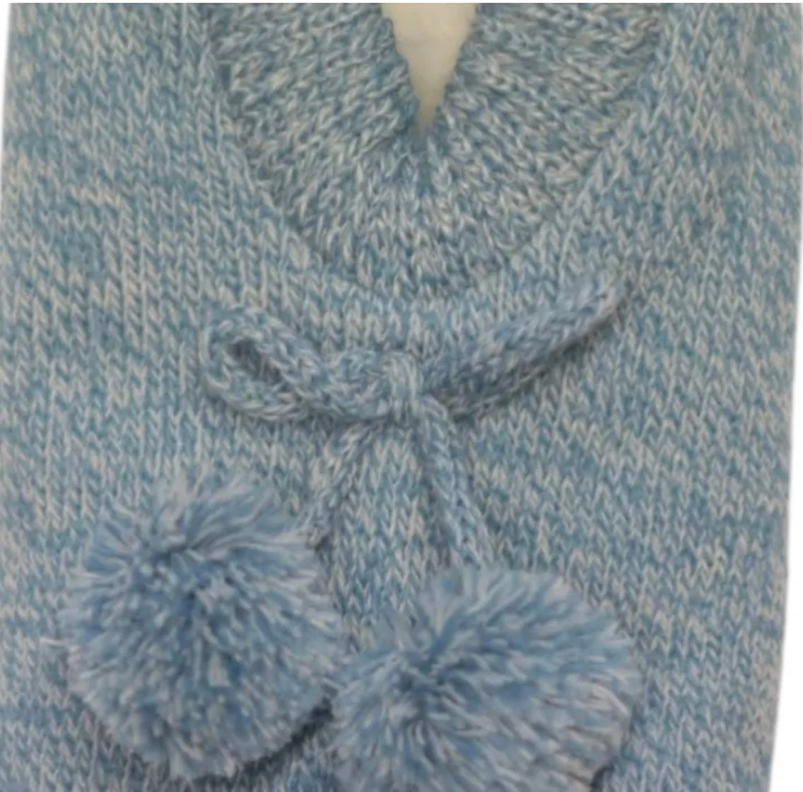 Cornflower marl cosy slippers