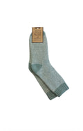 Green marl cosy socks