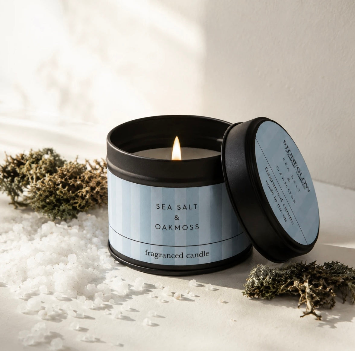 Sea salt& Oakmoss 140mg candle