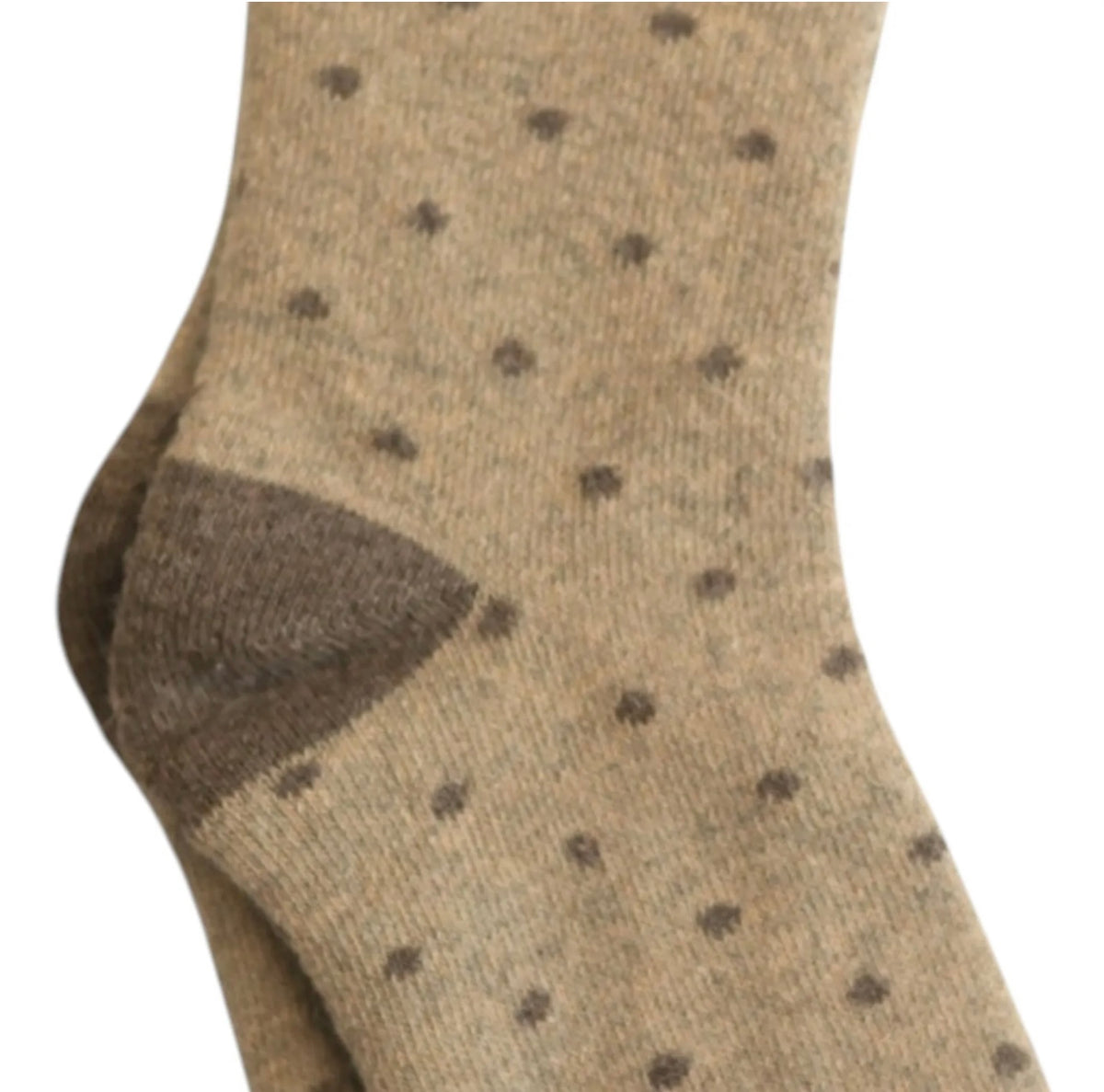 Cappuccino dots cosy socks